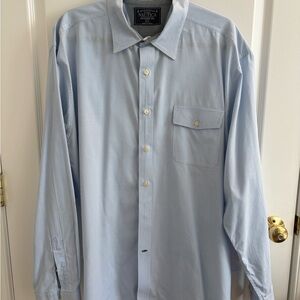 Nautica Men's Light Blue Check Dress Shirt